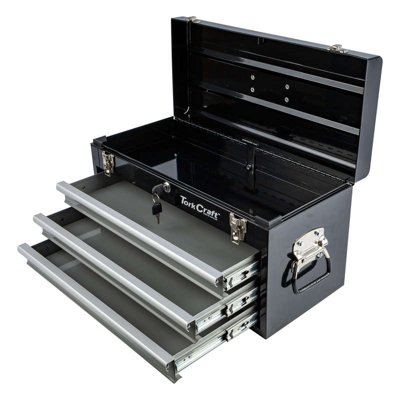 TORK CRAFT - TOP BOX EMPTY 3 DRAWER AND TOP TRAY 535X255X315MM TRACK BOXTCTB003