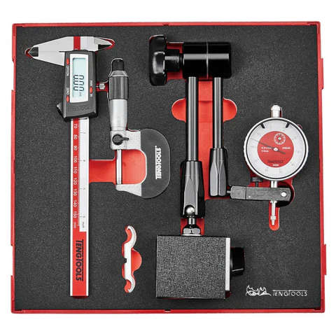 TENG TOOLS - 3PC Measuring set in EVA Foam - TEDIMM