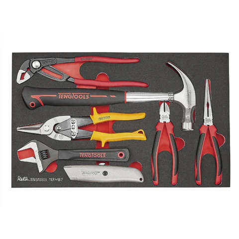TENG TOOLS - GENERAL TOOL SET FOAM3 7 PIECES -  TEFMB7