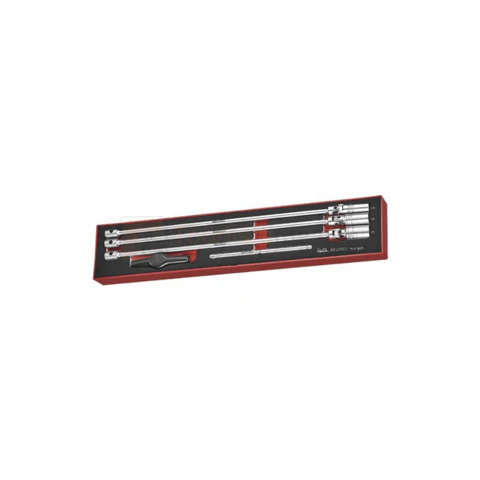 TENG TOOLS - 3/8inch T BAR SPARK PLUG SOCKET SET FOAMX4 5 PIECES - TEXTB05