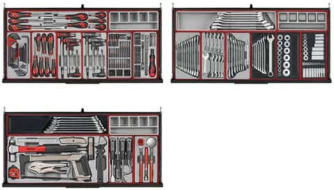 TENG TOOLS - 1008PC 37inch wide PRO35 black roller cabinet tool kit - TKW37B1008T
