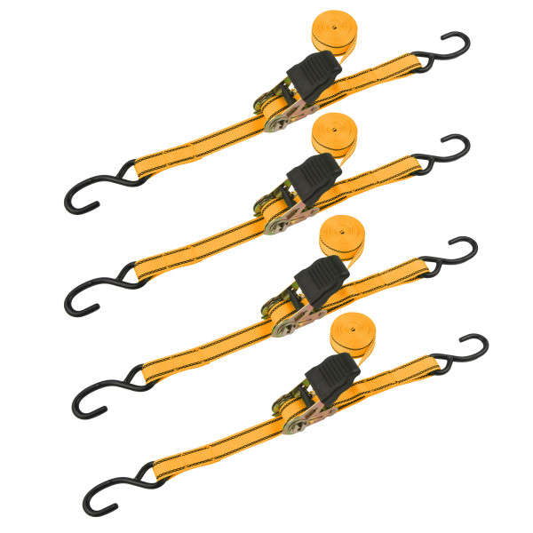 TOLSEN - Tie Down Ratchet 4 Pc 25mm x 5mts 225kg INDUSTRIAL - TOL62254
