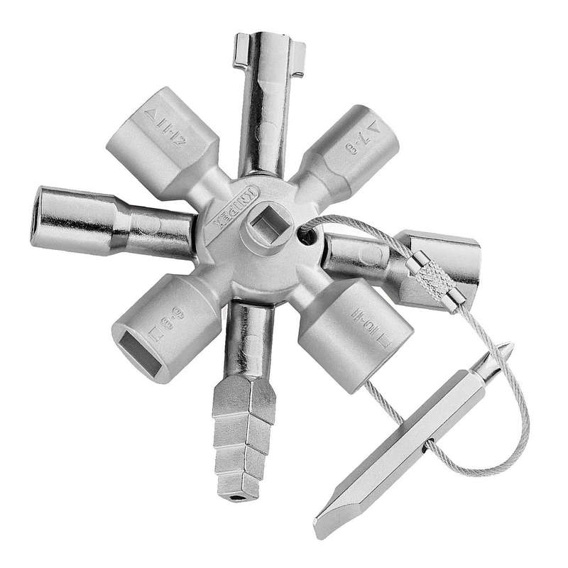 KNIPEX - KNI001101 - KNIPEX CONTROL CABINET KEY TWIN KEY 92MM