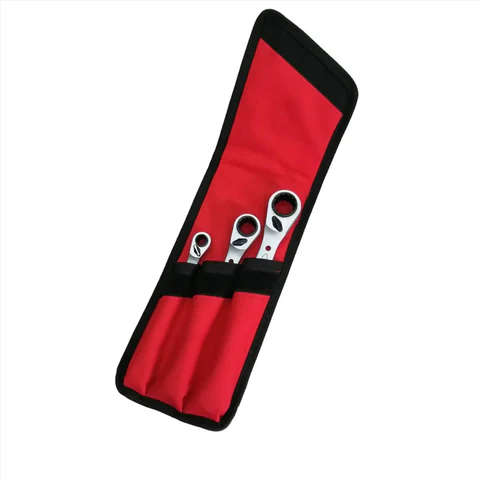 TENG TOOLS - 3PC Multidrive Ratchet Ring Spanner Set, in Canvas Pouch - 6503RX