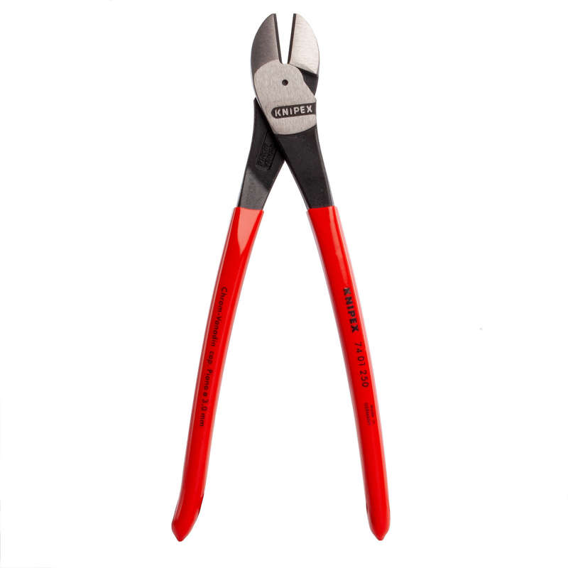 KNIPEX - KNI7401250SB - KNIPEX PLIER DIAG CUT HI-LEVER 250MM PVC