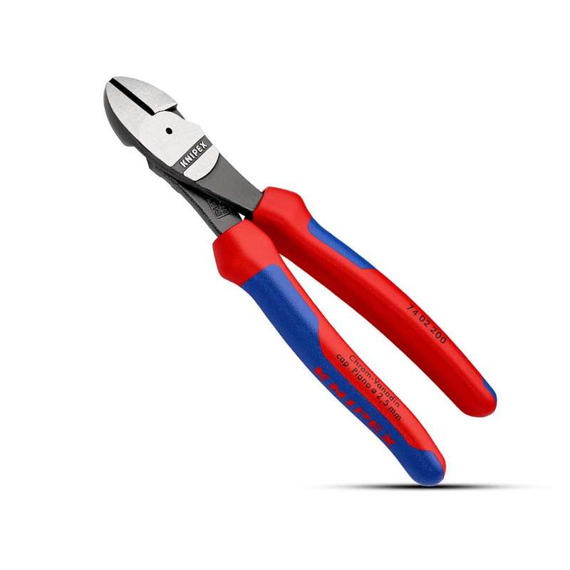 KNIPEX - KNI7402200SB - KNIPEX PLIER DIAG CUT HI-LEVER 180MM COM