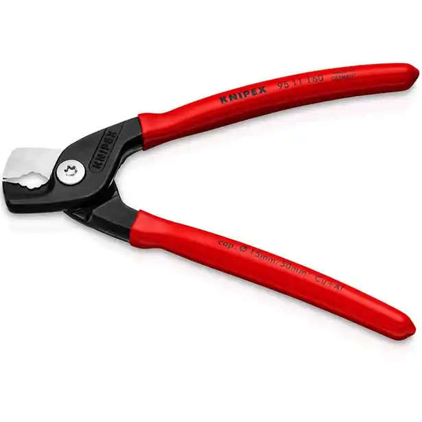 KNIPEX - KNI9511160SB - KNIPEX CABLE SHEARS 160MM PVCGRIP