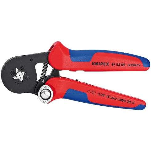 KNIPEX - KNI975304SB - KNIPEX PLIER CRIMPING SELF ADJ 180MM