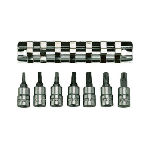 TENG TOOLS - 7PC 1/4inch Drive Clip/Tx Bit Socket Set - M1408TX