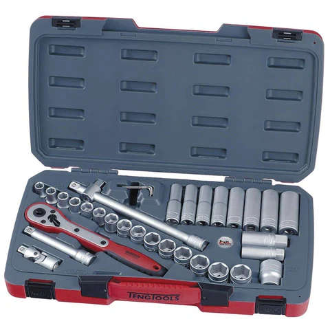 TENG TOOLS - 34PC 1/2inch Drive Socket Set - T1234