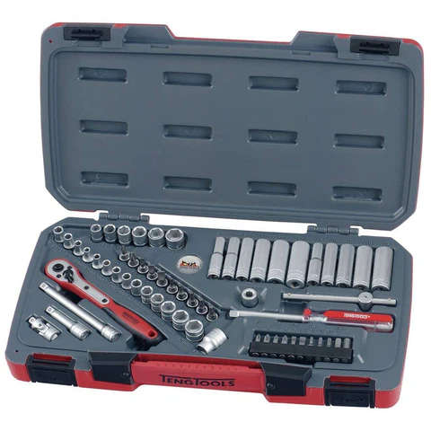 TENG TOOLS - 60PC 1/4inch Drive Socket Set (Metric/AF) -  T1460