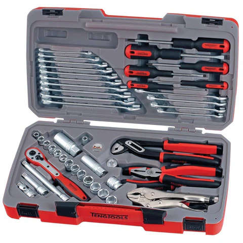 TENG TOOLS - 48PC 3/8inch Drive Tool Set (Metric/AF) - T3848