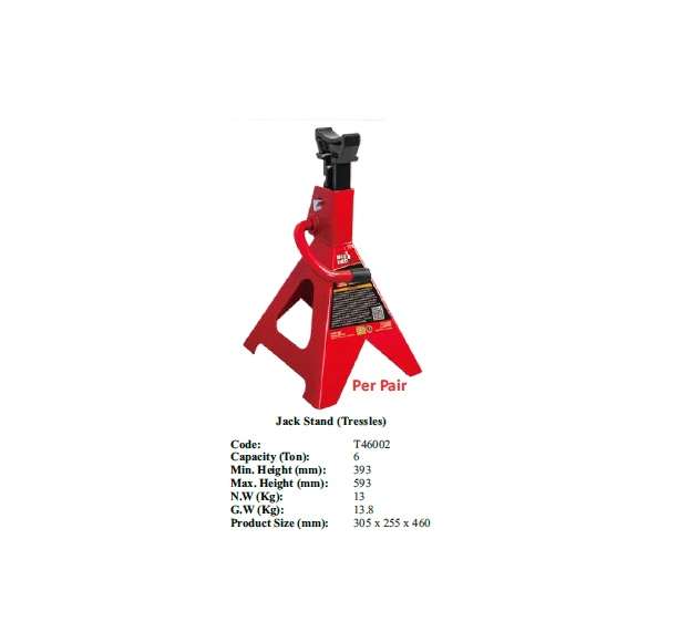 Torin BIG RED Jacks - Jack Stand (Tressles) 6ton (SOLD PER PAIR) - T46002