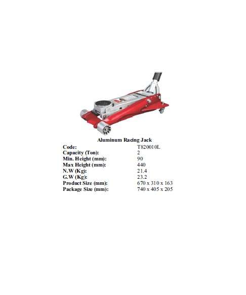 Torin BIG RED Jacks - Aluminum Racing Jack - 2 ton - T820010L