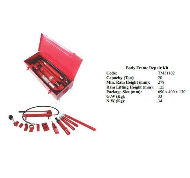 Torin BIG RED Jacks - Body Frame Repair Kit 20 ton - TM31102