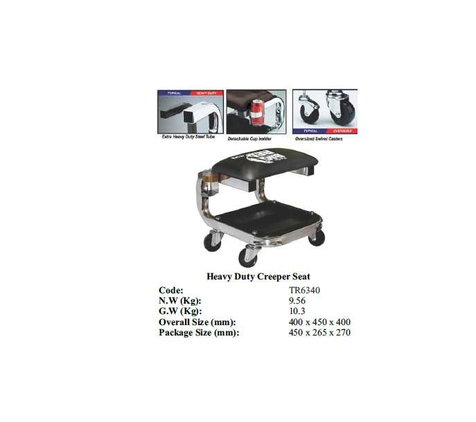 Torin BIG RED Jacks - Heavy Duty Creeper Seat - TR6340