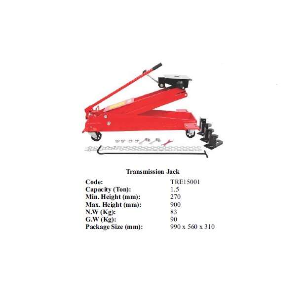 Torin BIG RED Jacks - Transmission Jack 1.5 ton - TRE15001