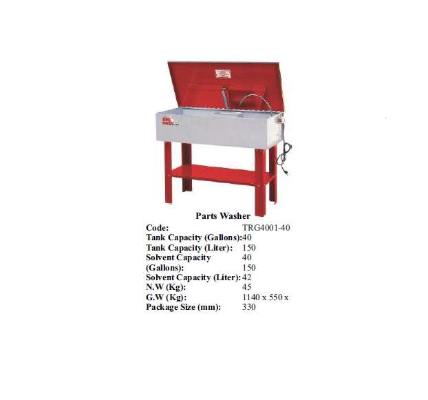 Torin BIG RED Jacks - Parts Washer 150 liter / 40 Gal - TRG4001-40