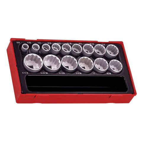 TENG TOOLS - 15PC 1/2inch Drive AF Socket Set - TT1215AF