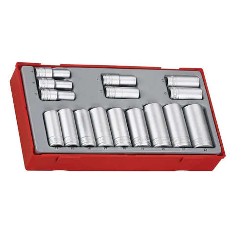 TENG TOOLS - 16PC 3/8inch Drive Deep Socket Set - TT3816