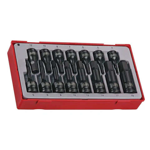 TENG TOOLS - 15PC 3/8inch & 1/2inch Drive Hex Impact Socket Set - TT9015HX
