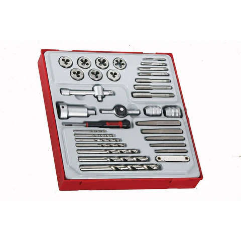 TENG TOOLS - 34PC Tap & Die Tray - TTDTD34
