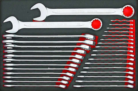 TENG TOOLS - 31PC Metric Combination Spanner Set -  TTESP31