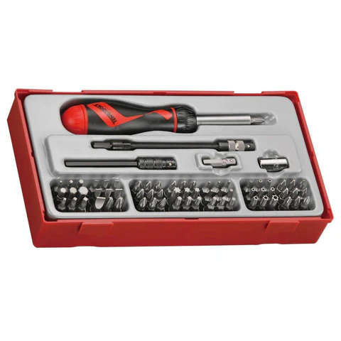 TENG TOOLS - 74PC Ratcheting Bits Driver Tray -  TTMD74
