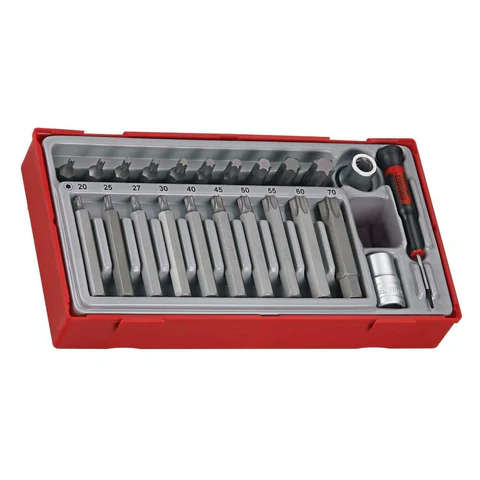 TENG TOOLS - 23PC 1/2inch Drive Tx Bit Socket Set - TTTX23