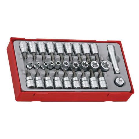 TENG TOOLS - 30PC 3/8inch Drive TX/TPX/TXE Socket Tray - TTTX30