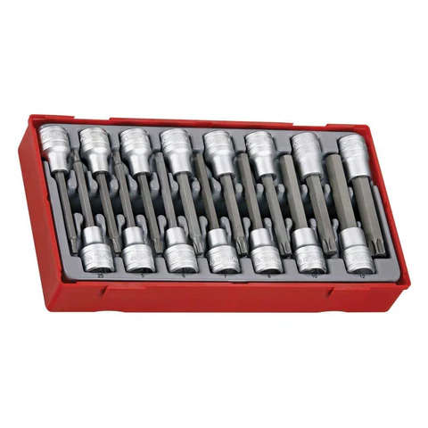 TENG TOOLS - 15PC 1/2inch Drive Hex & TX Bit Socket Tray - TTTXH15