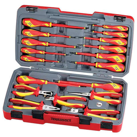 TENG TOOLS - 18PC 1,000 Volt Insulated Tool Set - TV18N