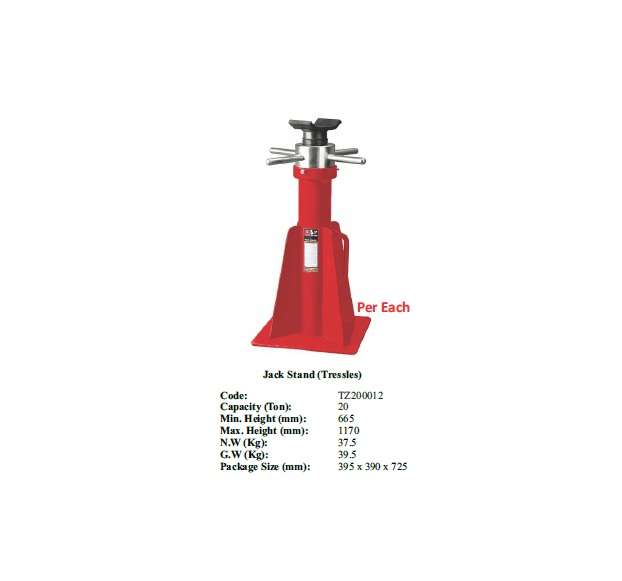 Torin BIG RED Jacks - Jack Stand (Tressles) 20 ton (SOLD PER EACH) - TZ200012