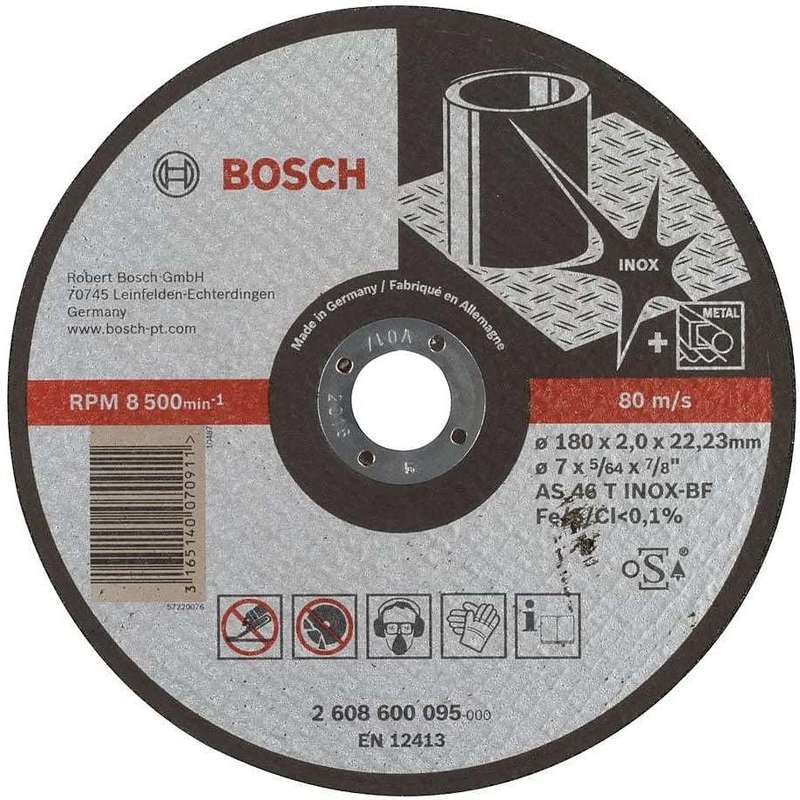 BOSCH PROFESSIONAL - Rapido straight cutting Expert INOX AS 46 T INOX BF, 180, 2,0 (25 PACK) - 26...