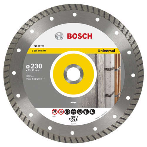 BOSCH PROFESSIONAL - Standard for Universal Turbo 230 x 22,23 x 2,5 x 10, continuous rim - 260860...