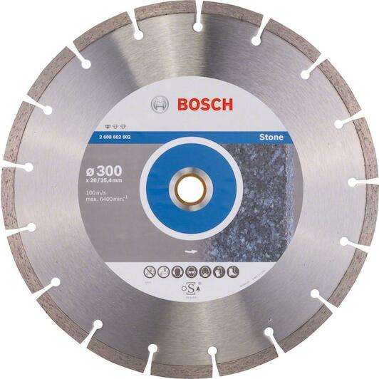 BOSCH PROFESSIONAL - Standard for Stone 300 x 20,00+25,40 x 3,1 segmented - 2608602602