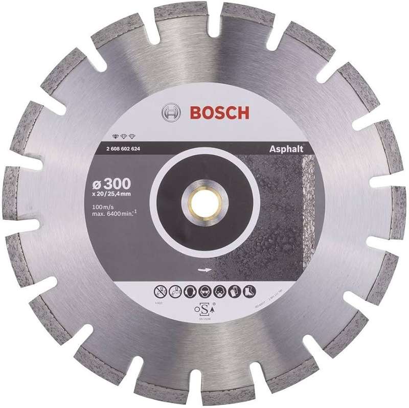 BOSCH PROFESSIONAL - Bosch Pro For Asphalt , 300 mm 20.00/25.40* x 2.8mm x 10mm - 2608602624
