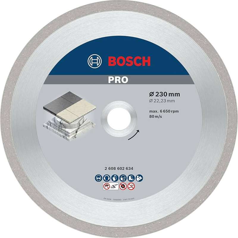 BOSCH PROFESSIONAL - Best for Ceramic 230 x 22,23 x 2,4 x 10 continuous rim - 2608602634