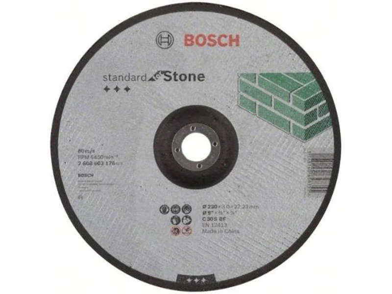 BOSCH PROFESSIONAL - Cutting depressed centre Standard Stone C 30 S BF, 230, 22,23, 3,0 (25 PACK)...