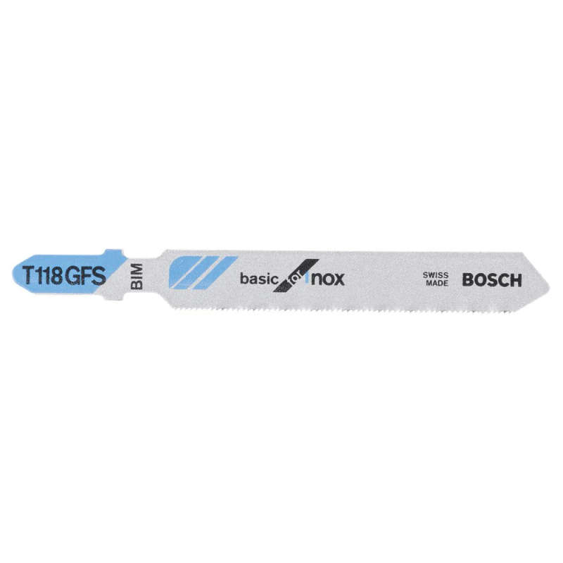 BOSCH PROFESSIONAL - BIM T 118 EFS Basic for INOX, (tooth spacing 1.4 mm) (30 PACK) - 2608636499