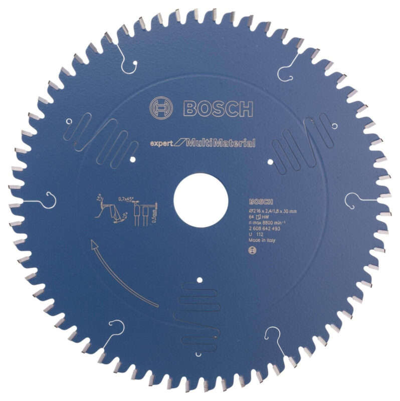 BOSCH PROFESSIONAL - Expert for Multi Material 216 x 30 x 2,4 mm, 64 - 2608642493
