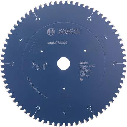 BOSCH PROFESSIONAL - Expert for Wood 305 x 30 x 2,4 mm, 72 - 2608642531