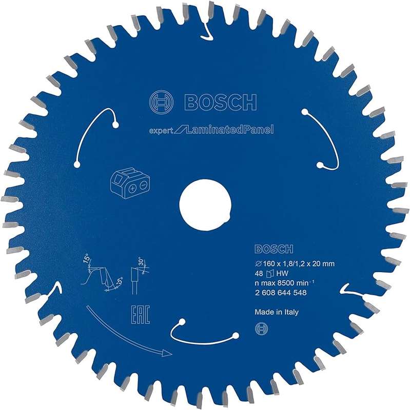 BOSCH PROFESSIONAL - Expert for Laminated Panel, GKS 18V, 160 x 20 x 1,8/1,2 mm, 48 - 2608644548