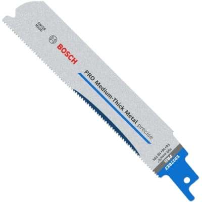 BOSCH PROFESSIONAL - PRO S937 BEF Medium-Thick Metal precise Blade, 1.1x25x150 mm, (25 PACK) - 26...