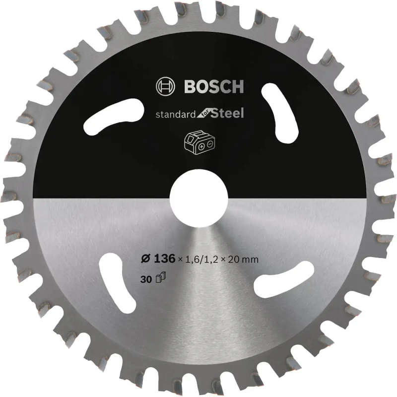 BOSCH PROFESSIONAL - Steel Circular Saw Blade 136 x 1.6mm 30T - 2608837746