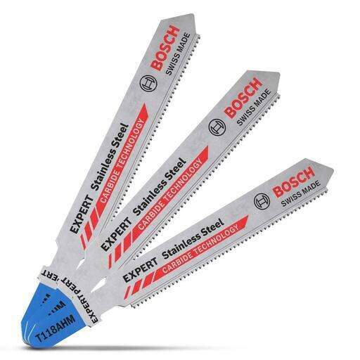 BOSCH EXPERT - HM/TC T 118 AHM Special for INOX, 3 pc (recom. max material thickness: 3 mm) - 260...