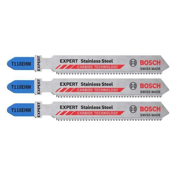 BOSCH EXPERT - HM/TC T 118 EHM Special for INOX, 3 pc (recom. max material thickness: 5 mm) - 260...
