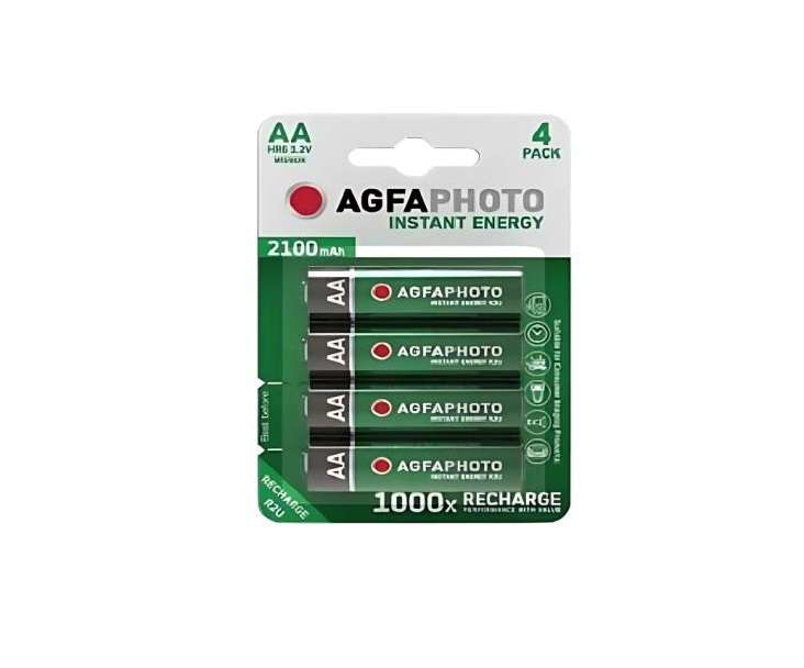 AGFA - AGFAPHOTO NIMH-AKKU, MIGNON AA, HR6, 2.300 MAH, BP4 - AGNIAA/4