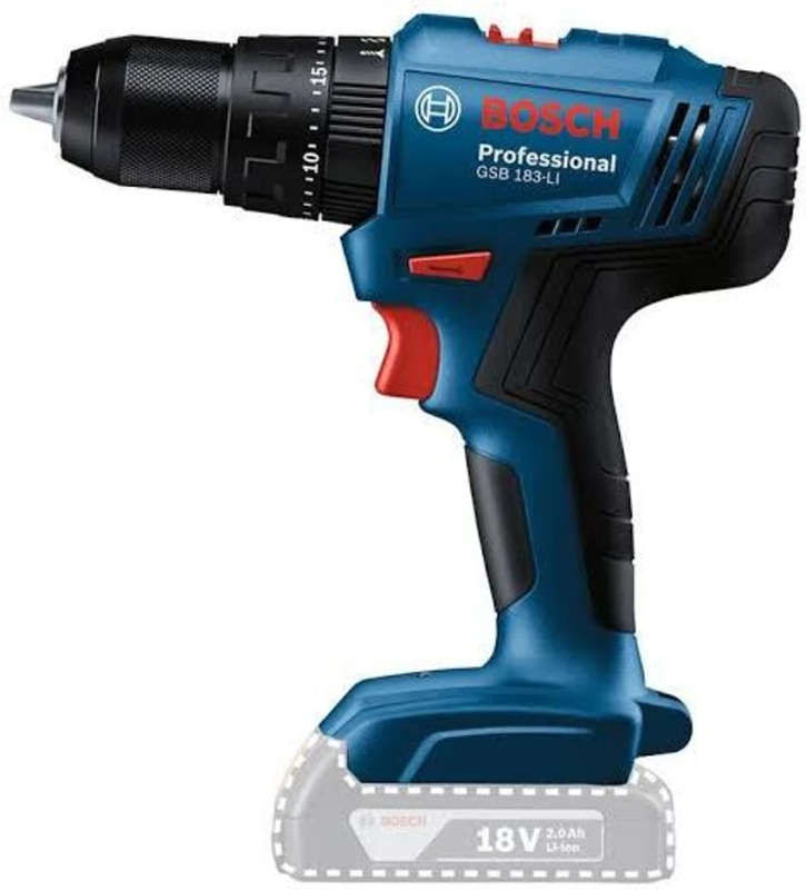 BOSCH Professional - Cordless Impact DrillGSB 183-LI (Solo) - 06019K9181