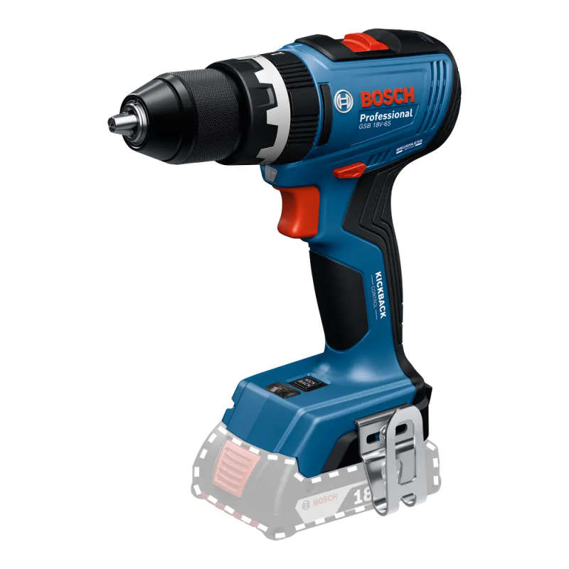 BOSCH Professional - Cordless Impact DrillGSB 18V-65 (Solo) - 06019N3102